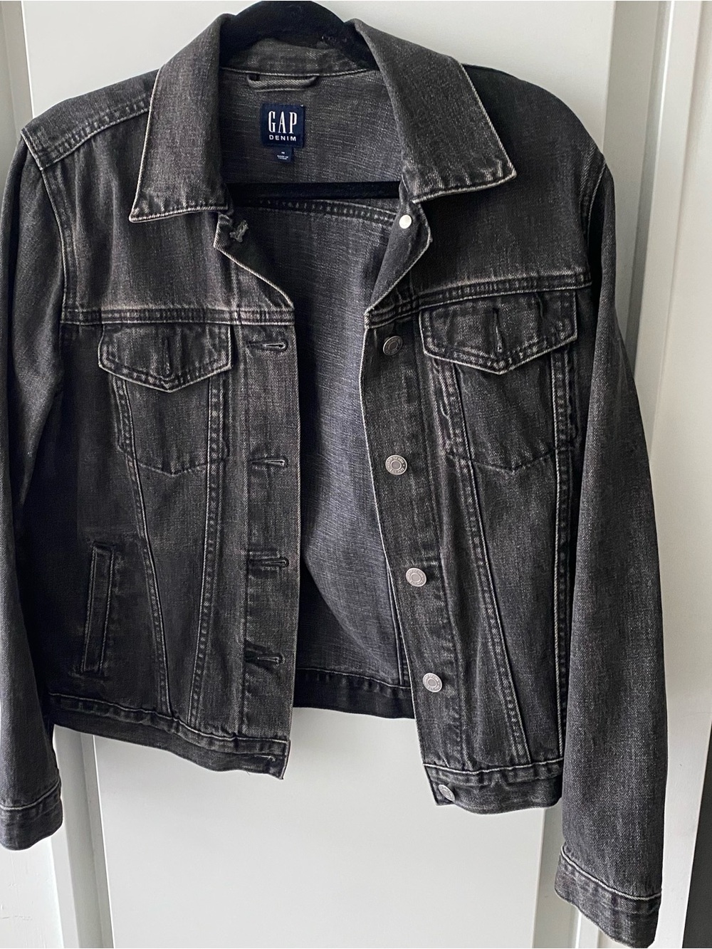 GAP Black Wash Denim Jacket